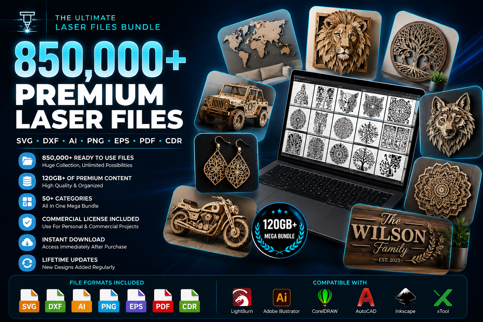 850,0000+ Lasercut Files